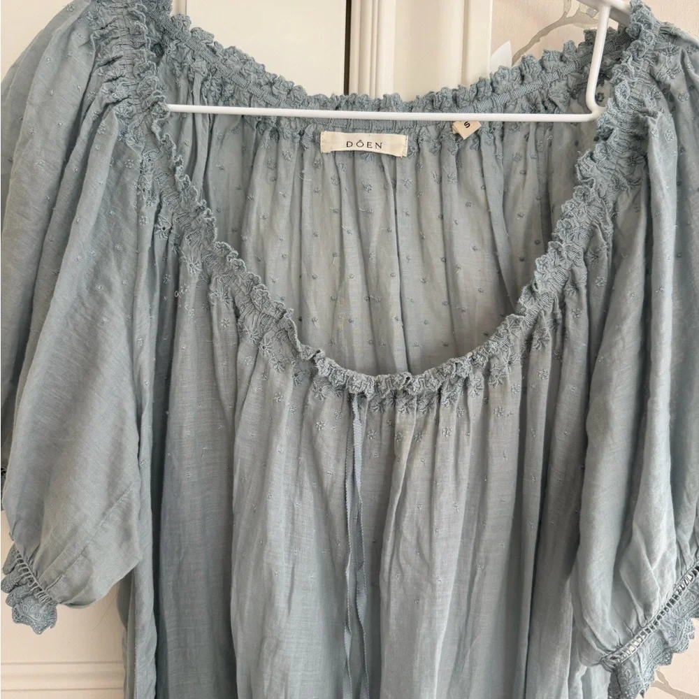 Doen Mini Dress Blue Size Small - Picture 3 of 7
